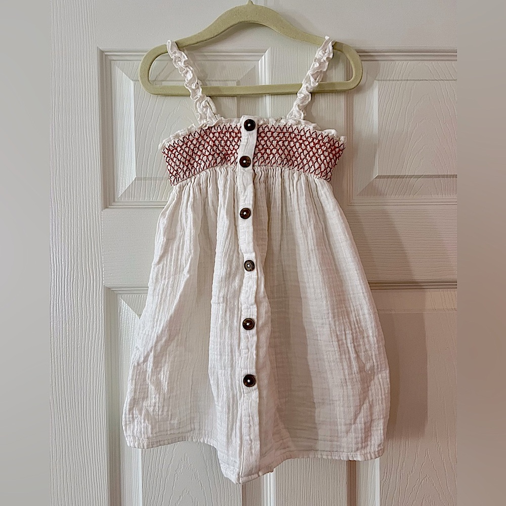 Cat & Jack White and Red Kids Dress